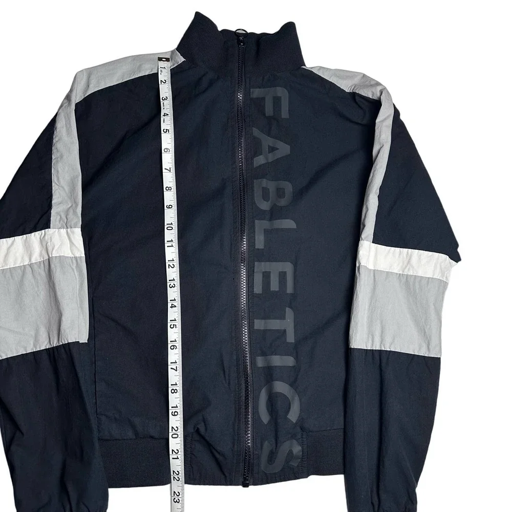 Fabletics | Women | Jayda Woven Black White Zip Up Athletic Jacket | Size Small - Picture 6 of 12